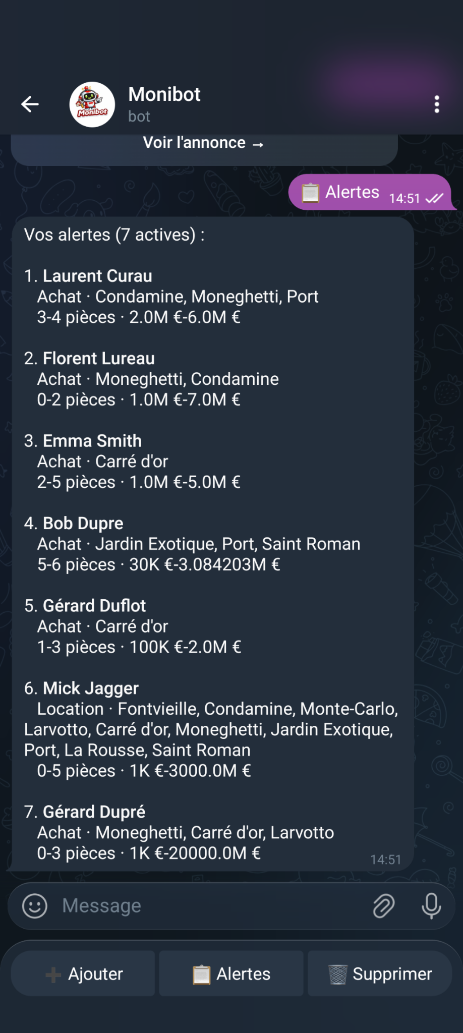 Monibot - buyer alerts